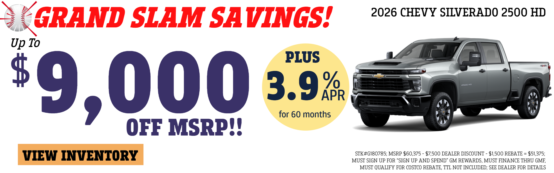SILVERADO 2500 HD OFFER FROM GLENN POLK CHEVROLET