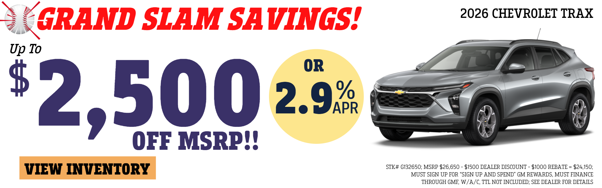 TRAX OFFER FROM GLENN POLK CHEVROLET